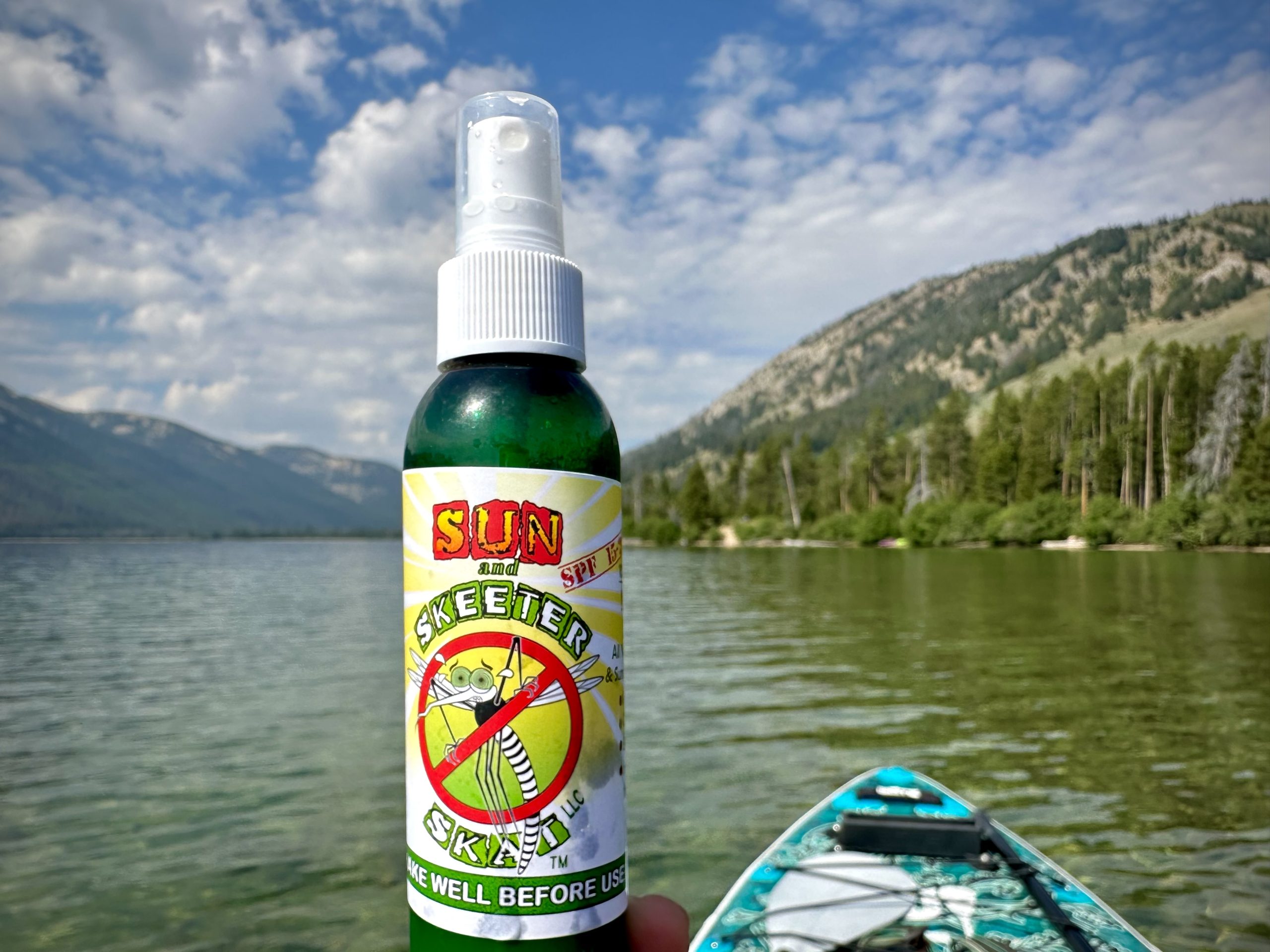 Sun & Skeeter Skat Sun Screen & Mosquito Repellent SWARM size 8oz Lotion - Image 2