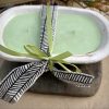 Mosquito Repelling Candles Vintage White Wood Bowl Lavender Mint - Thumbnail Image 5