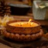 Mosquito Repelling Candles Beaded Brown Bergamont/Lavender - Thumbnail Image 2