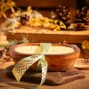 Mosquito Repelling Candles Dark Natural Wood Bowl Lemon Verbena - Thumbnail Image 5