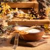 Mosquito Repelling Candles Dark Wood Bowl Lavender Pine - Thumbnail Image 3