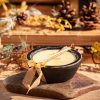 Mosquito Repelling Candles Rustic Black Wood Bowl Lemon Verbena - Thumbnail Image 3