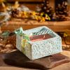 Mosquito Repelling Candles Ceramic Square Turquoise Embossed Bergamont/Lavender - Thumbnail Image 2
