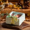 Mosquito Repelling Candles Ceramic Square Turquoise Embossed Bergamont/Lavender - Thumbnail Image 1