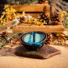 Mosquito Repelling Candles Rustic Black Wood Bowl Lavender/Pine - Thumbnail Image 3