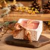 Mosquito Repelling Candles Ceramic Square White Embossed Bergamont/Lavender - Thumbnail Image 4
