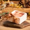 Mosquito Repelling Candles Ceramic Square White Embossed Bergamont/Lavender - Thumbnail Image 1