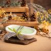 Mosquito Repelling Candles Vintage White Wood Bowl Lavender Mint - Thumbnail Image 4