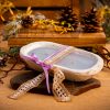 Mosquito Repelling Candles Vintage White Wood Bowl Lavender Patchouli - Thumbnail Image 4