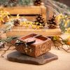 Mosquito Repelling Candles Ceramic Square Brown Embossed Bergamont/Lavender - Thumbnail Image 3